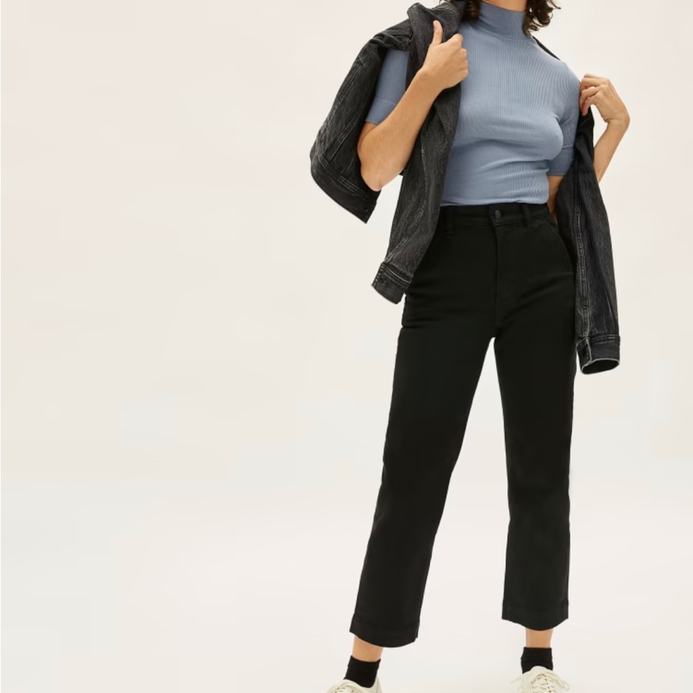 NWT Everlane Straight Leg Crop Pant Size 4 Ankle
